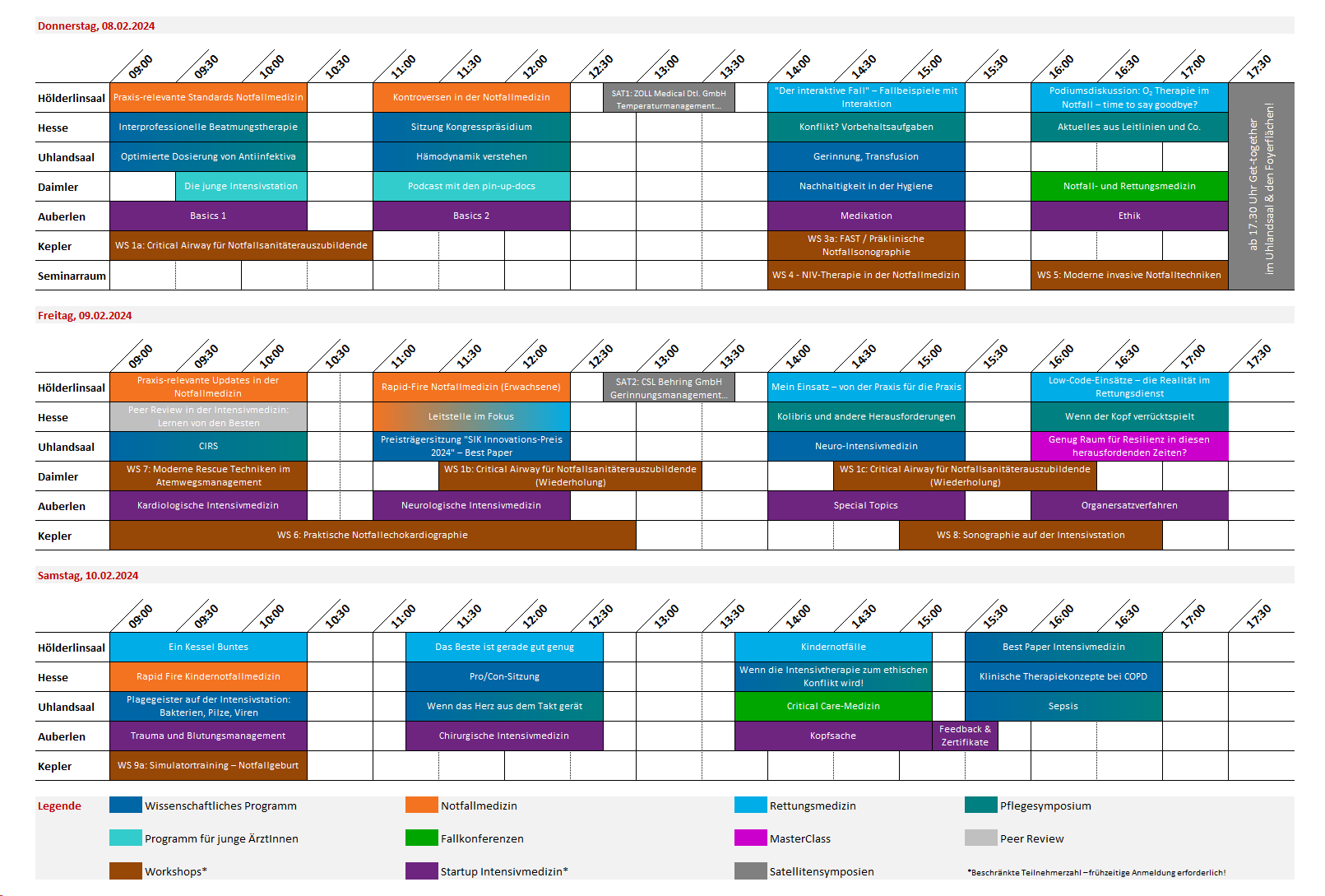SIK 2023 Timetable